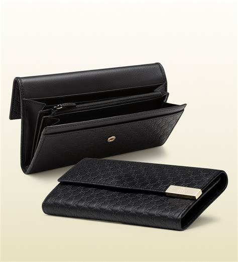 gucci leather continental wallet